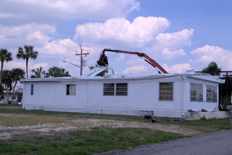 Double Wide Demolition in Houston, TX