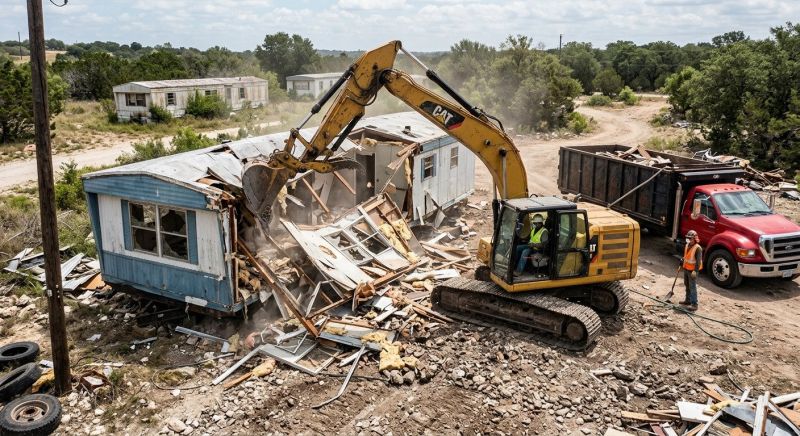 Mobile Home Demolition in Houston, TX