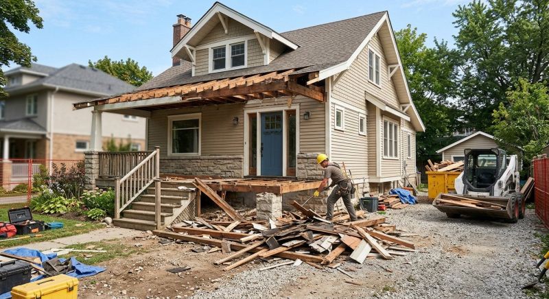 Porch Demolition in Sacramento, CA