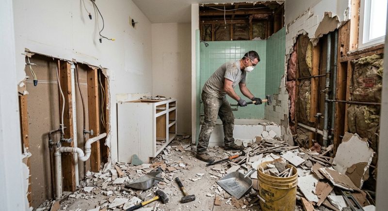 Bathroom Demolition in Bergen County, NJ
