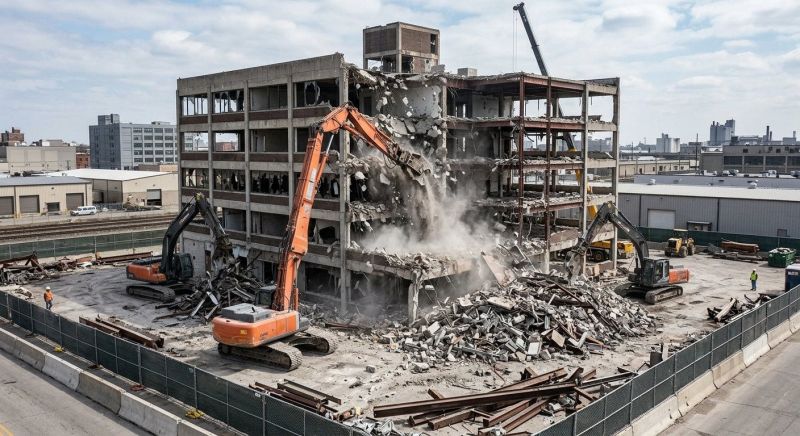 Commercial Building Demolition in Sacramento, CA