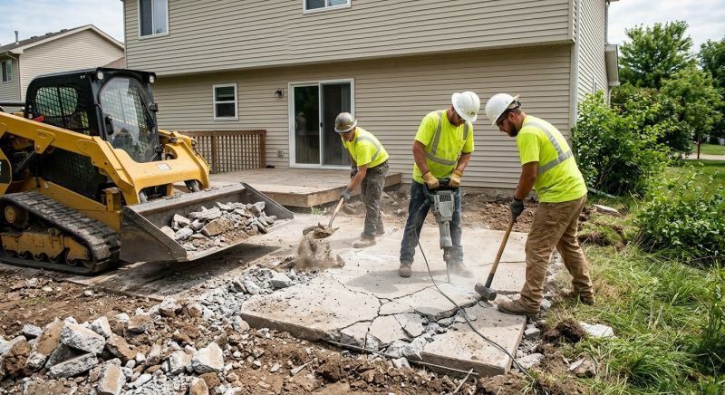 Concrete Pathway Removal in Bergen County, NJ