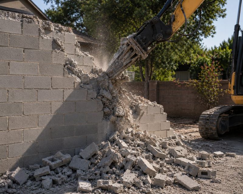 Concrete Wall Removal in Sacramento, CA