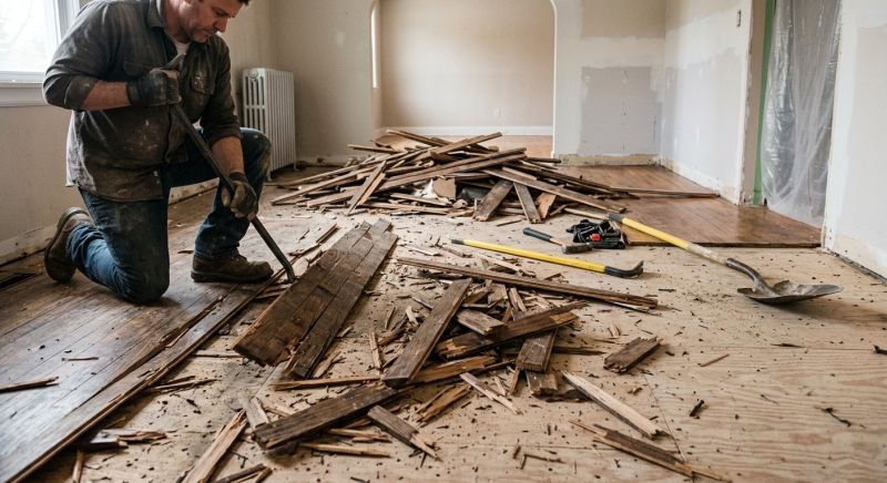 Hardwood Floor Demolition in Frederick, MD