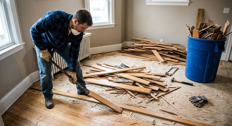 Hardwood Floor Demolition in Frederick, MD