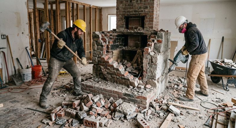 Hearth Demolition in Bergen County, NJ