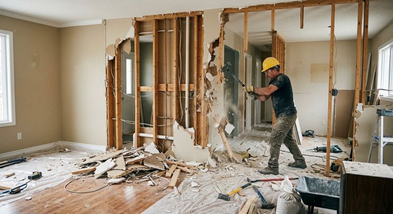 Interior Wall Demolition in Bergen County, NJ