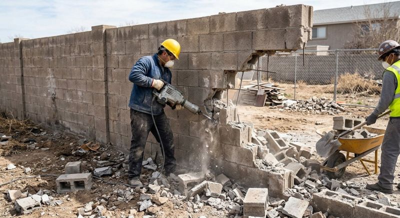 Masonry Demolition in Sacramento, CA
