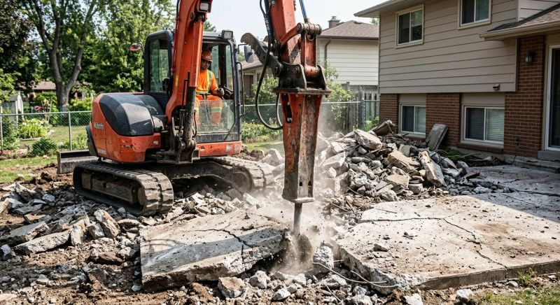 Patio Slab Demolition in Bergen County, NJ