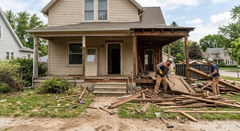 Porch Demolition in Sacramento, CA
