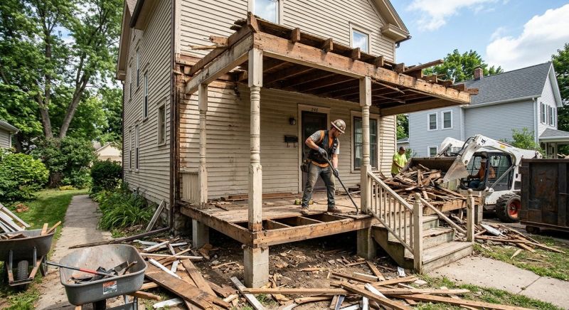 Porch Demolition in Bergen County, NJ