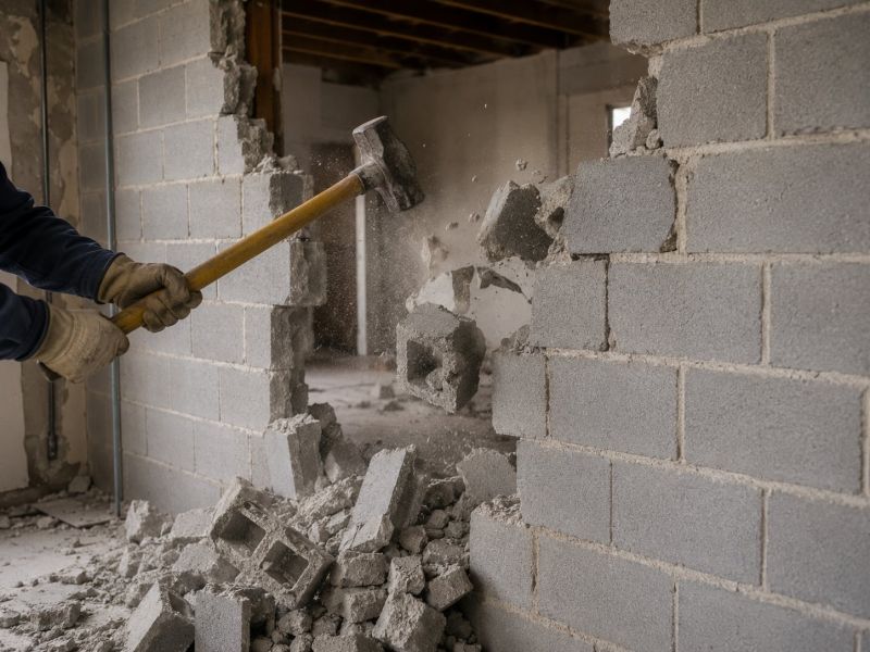 Retaining Wall Demolition in Sacramento, CA